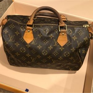 Monogram Louis Vuitton Speedy 30 with Dust Bag and Box